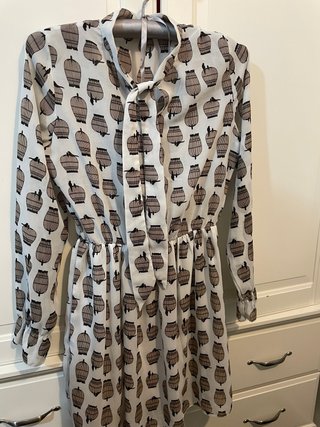 Vestido mujer manga larga estampado S
