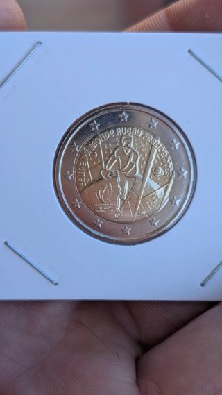 Moneda 2 Euros Francia 2023 Rugby