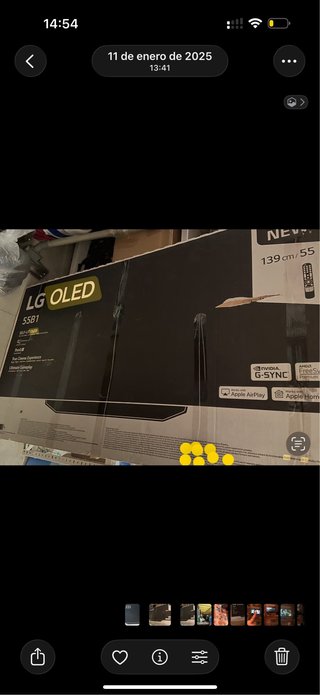 Caja TV LG OLED 55 139 cm