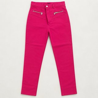 Pantalón pitillo fucsia Zara