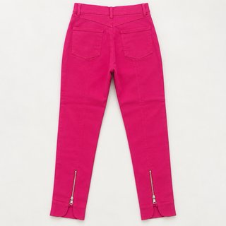 Pantalón pitillo fucsia Zara