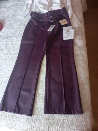 Pantalón Liu Jo Berenjena Talla 38