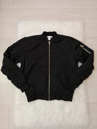 Chaqueta Bomber Negra Talla XS