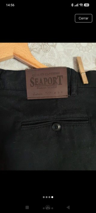 Pantalón de vestir hombre negro