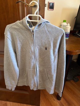 Chaqueta con capucha Ralph Lauren gris