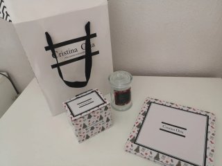 Taza y Plato de Navidad