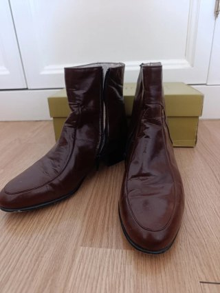 Botines piel caballero vintage marrones