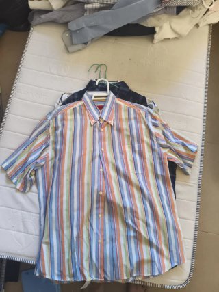 Camisa de rayas multicolor
