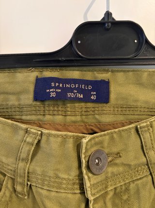 Vaqueros Caqui Springfield Hombre Talla 40