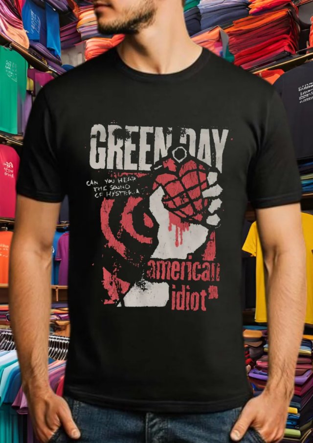 Camiseta Green Day American Idiot