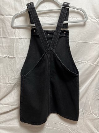 Peto vaquero corto negro Zara
