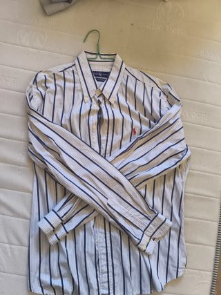 Camisa Polo Ralph Lauren Rayas Azul/Blanco