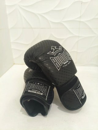 Guantes Buddha Titanium 12oz • Blindaje Negro Mate