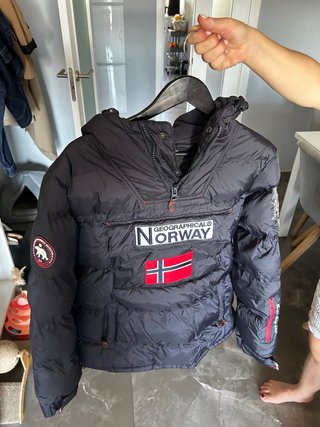 Abrigo Geographical Norway Negro Talla M