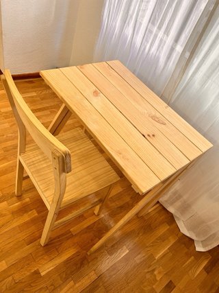 Escritorio y Silla LUFE de Madera