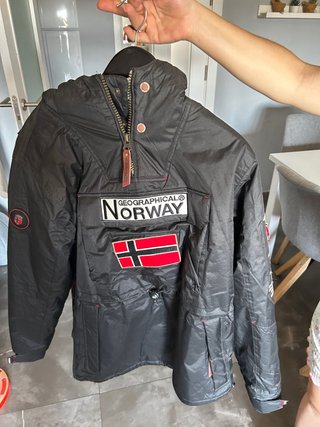 Abrigo Geographical Norway Negro Talla M
