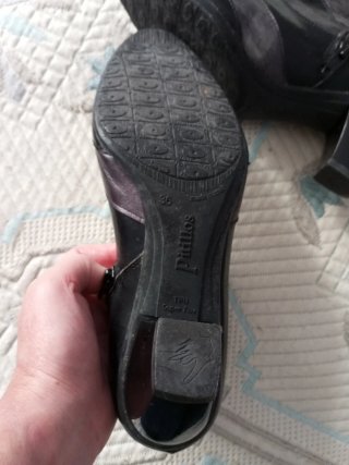 Botines Negros y Morados Talla 36, poco usados