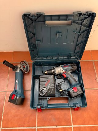 Taladro Percusión Bosch GSB 14,4 VE-2. Y radial