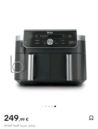 Freidora de aire doble Ninja 9,5L