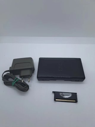 Nintendo DS Lite Nera + Caricatore + Rumble Pack