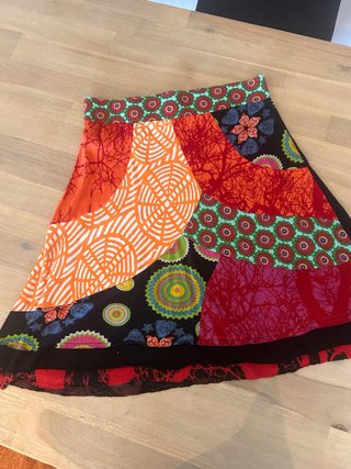 Falda Desigual Patchwork Talla M