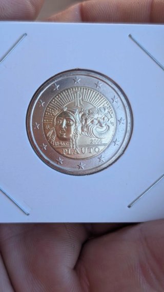 Moneda 2 Euros Italia 2016 Conmemorativa Plauto