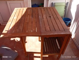 Set da esterno con tavolo e 4 sedie