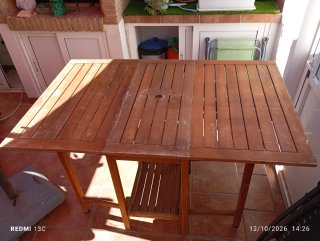 Set da esterno con tavolo e 4 sedie