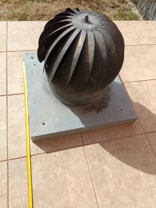 Sombrerete giratorio eólico de chimenea metálico