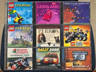 Lote 9 Juegos PC Retro 90s y 2000