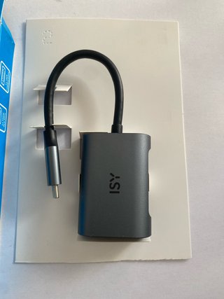 Adaptador ISY USB-C a HDMI 4K y VGA