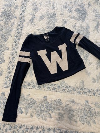 Camiseta Crop Manga Larga W