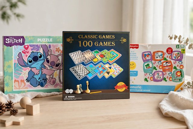 Lote 3 juegos de mesa infantiles
