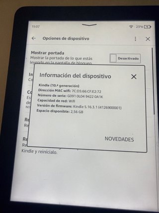 Kindle Amazon Negro