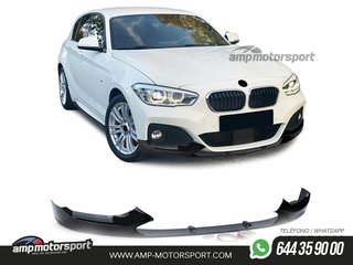 SPOILER DELANTERO PARA BMW SERIE 1 F20/21 2015-2018 NEGRO BRILLO