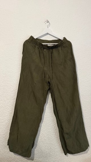 Pantalón de lino ancho