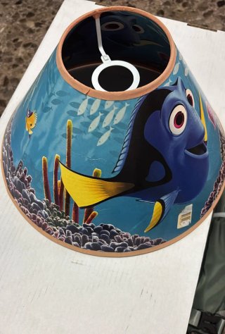 Pantalla de lámpara infantil peces