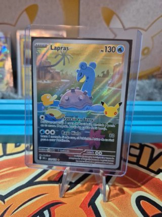 Carta Pokémon Lapras AR 30 Aniversario Español