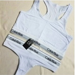 Conjunto Ropa Interior Calvin Klein Blanco