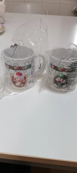 Set 2 Tazze Colazione Super Mario