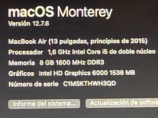 MacBook Air 13” Impecable