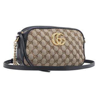 GUCCI GG Canvas GG Marmont Chain Shoulder Bag