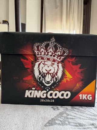 Carbón natural de coco King Coco 1 kg – 48 cubos