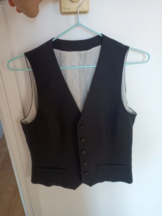 Chaleco negro mujer