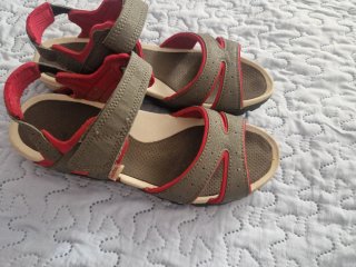 Sandalias Quechua Talla 37 Gris y Rojo