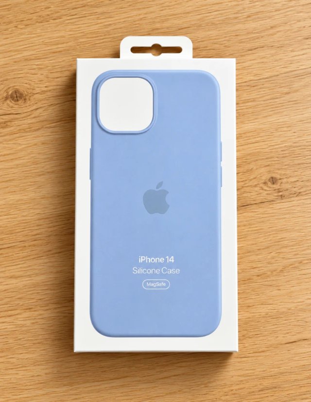 Custodia in silicone MagSafe per iPhone 14 Azzurro pastello
