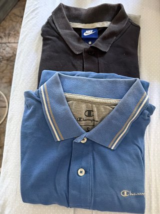 2 Polos Nike y Champion Talla S