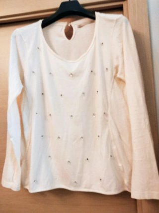 Camiseta color crema