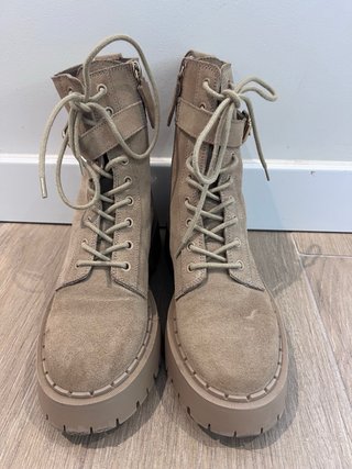 Botas Zara Beige Ante T38