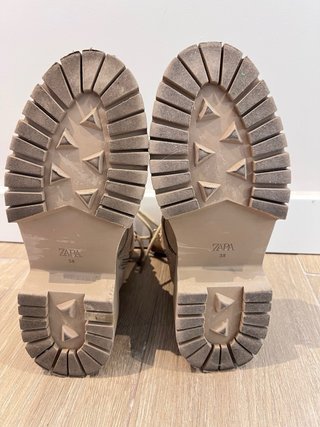 Botas Zara Beige Ante T38